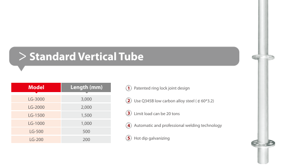 Standard Vertical Tube