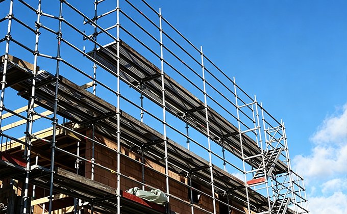 Vietnam's High-Rise Commercial Building Project -Locking Pin Scaffolding Project